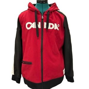 2010 Olympics CANADA Hudson's Bay Hooded Jacket Women's Sz 2XL, Made in Canada